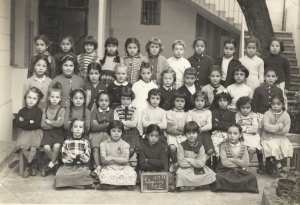 1957 - CP - Ecole du village d'isly