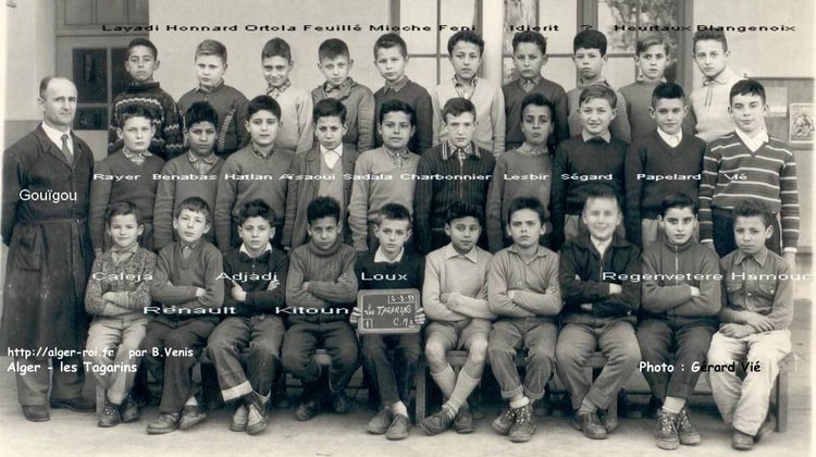 1958 - CM2 - Ecole des tagarins
