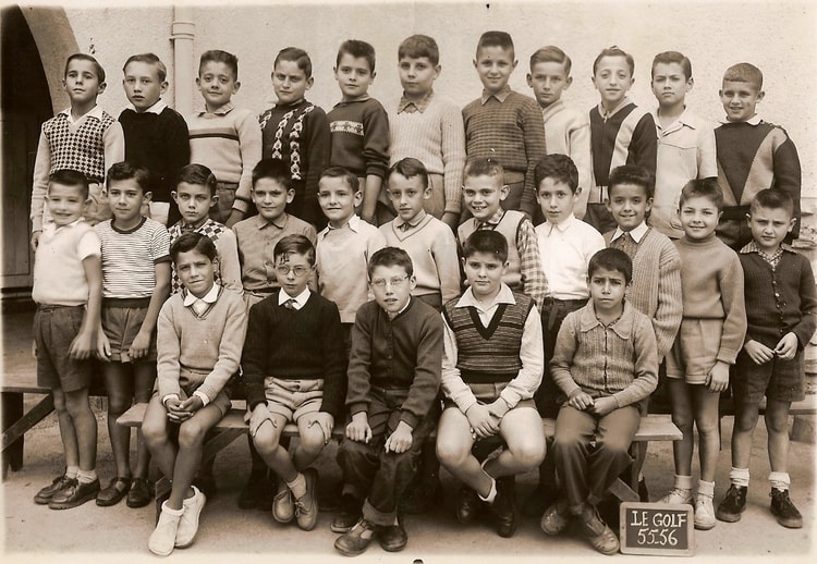 1955 - CM2 LE GOLF 1955/56 - Ecole fourastier- le golf