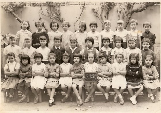 1958 - CE1 - Ecole primaire rue de la liberté