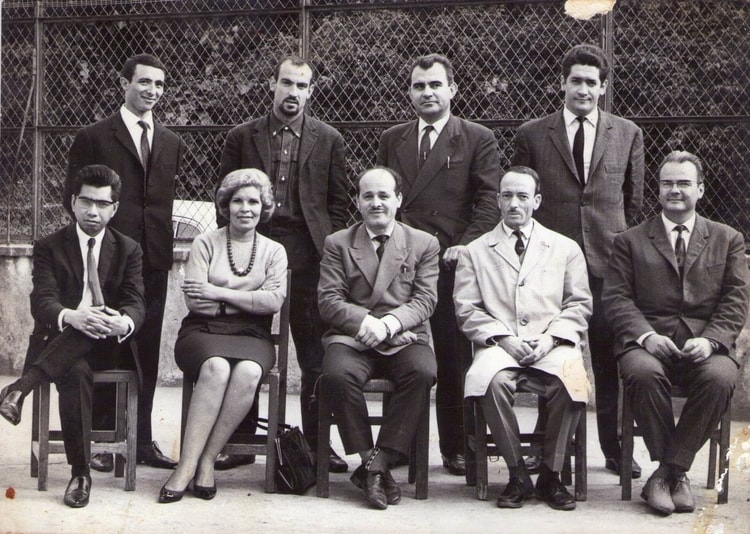 1964 -  ma mère et ses collégues enseignants du college Paul Doumer - Ecole primaire paul doumer el-biar