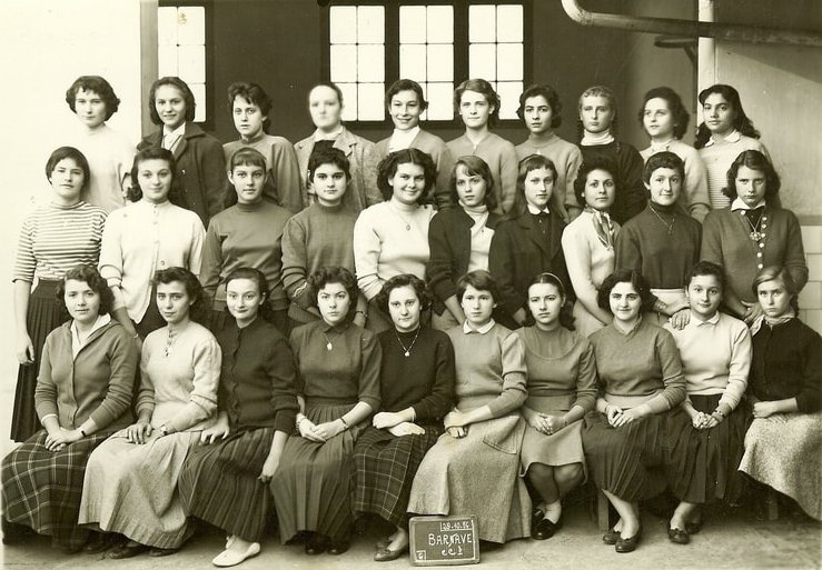 1956 - Ecole Barnave 1956/1957 - 3ème - Cours cmplémentaire barnave