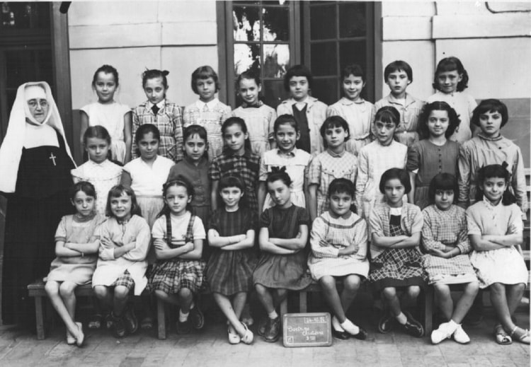 1956 - Classe de 9ème - Doctrine chretienne rue roland de bussy