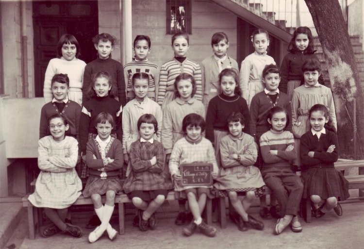 1956 - Classe élémentaire 2e année - Ecole du village d'isly
