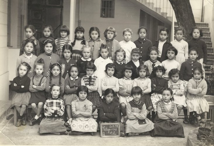 1957 - CP - Ecole du village d'isly