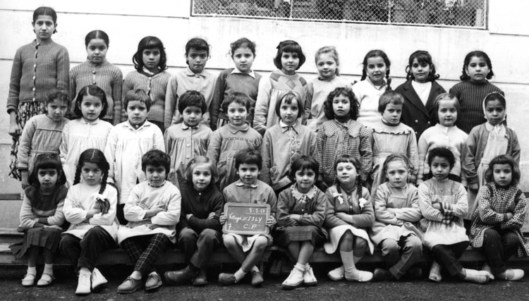 1960 - Cour préparatoire - Ecole du village d'isly