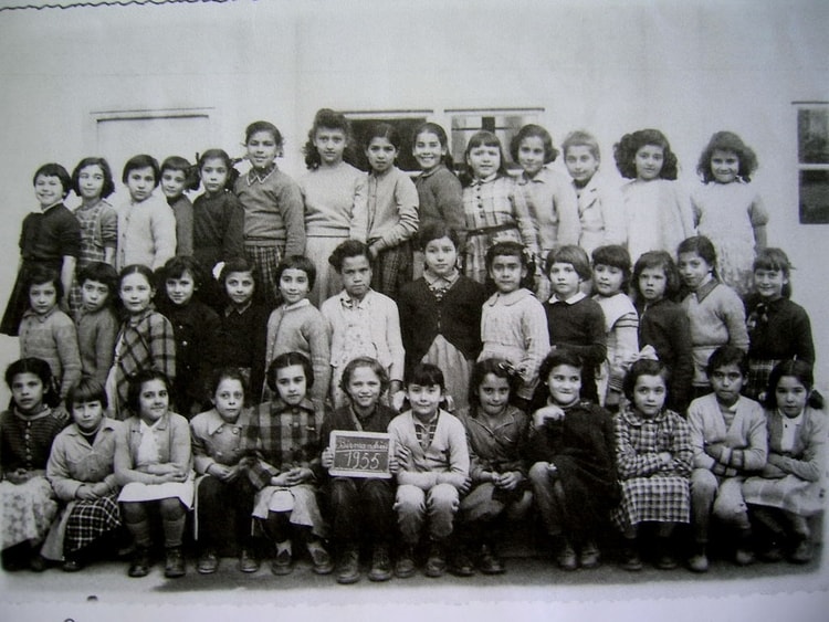 1955 - CE 2ème de Mme Lacquet - Ecole de filles de birmandrïs