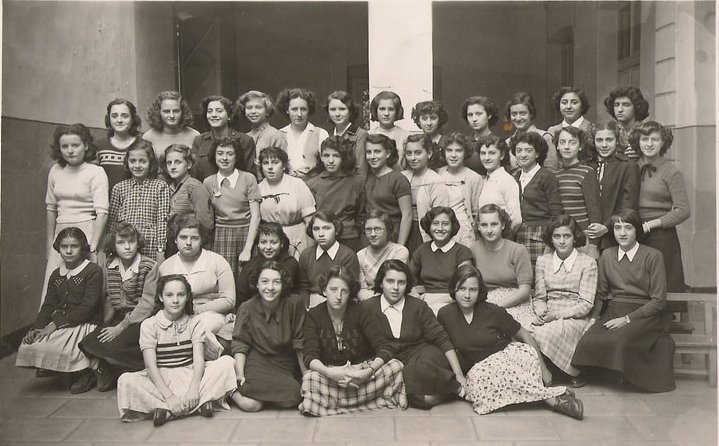 1950 - Classe de 5ème - Ceg rue tirman