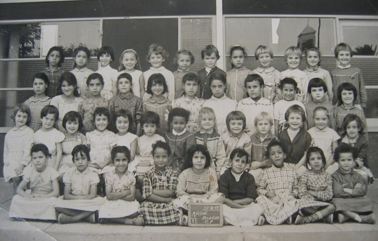 1959 - Classe CP 1959 - Ecole primaire de maison blanche