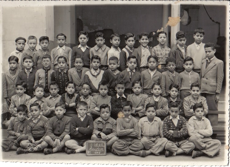 1954 - CM1 - Ex-écoles du soudan et vieux palais(basse casbah à
