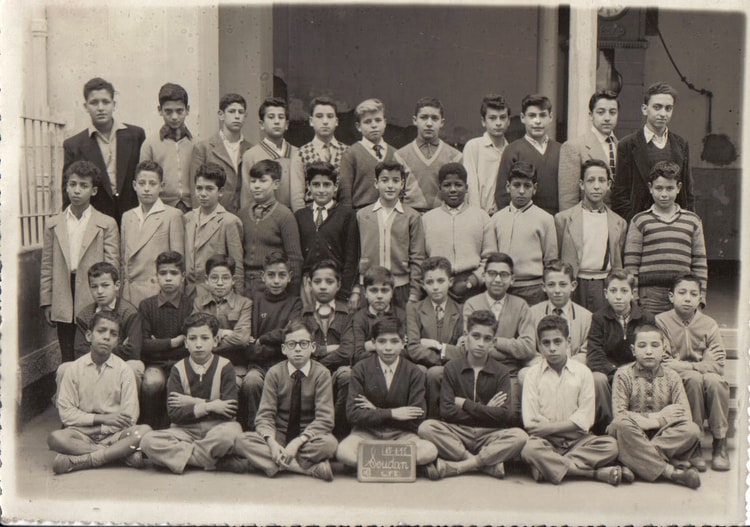 1955 - CM2 - Ex-écoles du soudan et vieux palais(basse casbah à