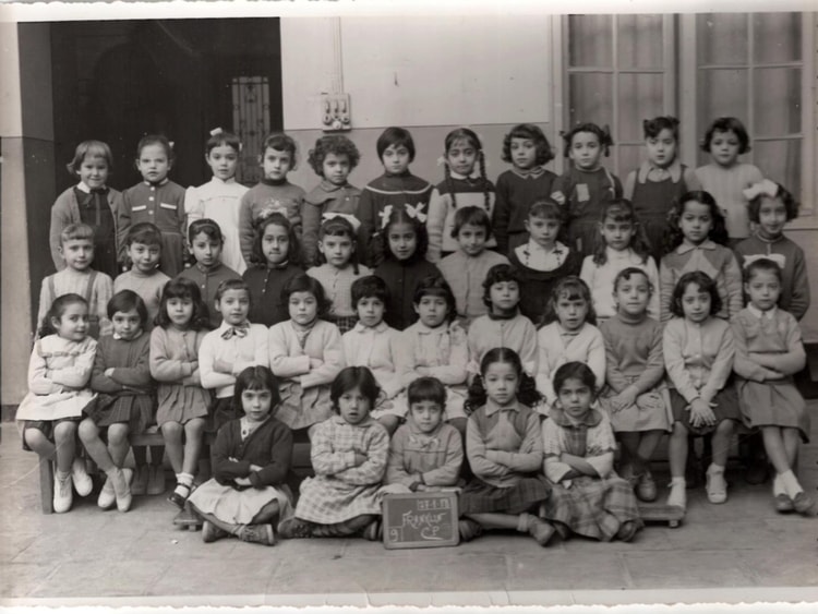 1957 - Cp 1957 58 - Ecole franklin