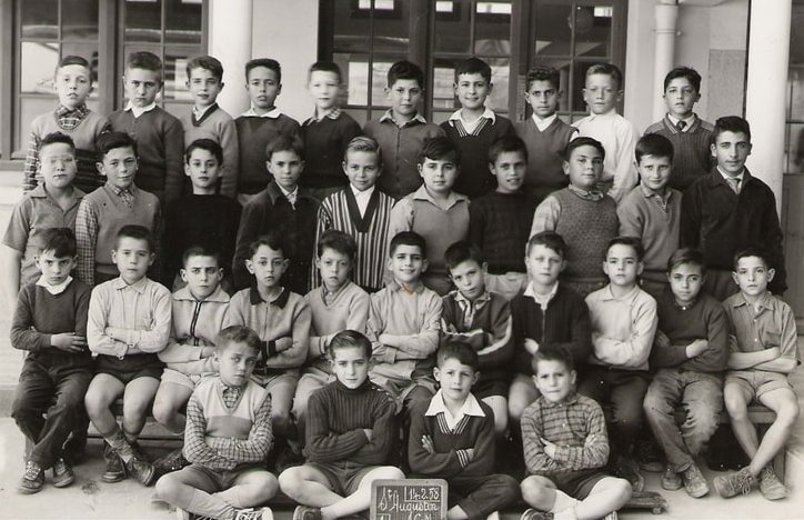 1958 - Classe de CM1 CM2 - Ecole saint augustin de notre dame d'afrique