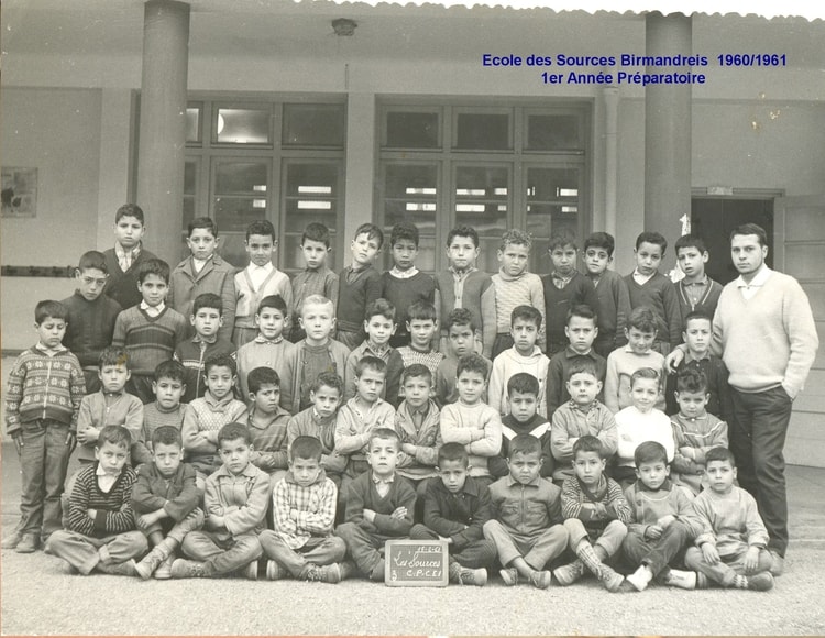 1960 - 1er Année Préparatoire 1960/1961 - Ecole des sources birmandreis