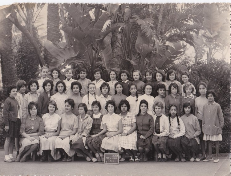 1961 - Classe de 5e - Parc de galland