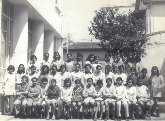 1974 - 5eme A - Cem el mouradia filles