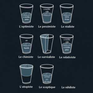 Verre Philosophique  Les différentes possibilités de remplissage