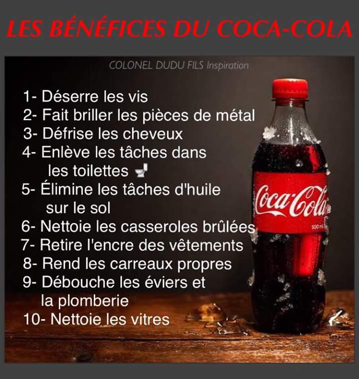Les bienfaits du Coca Cola
