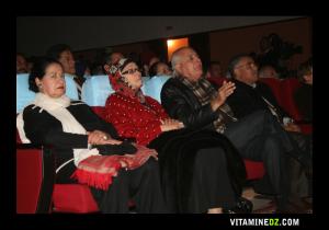 Farida Saboundji, Saleh Ougour, Chafia Boudraâ et Mohammed Adjaymi à la Maison de la Culture de Tlemcen