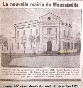 Inauguration de la Mairie de MOUZAIA