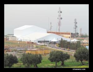 Le Chapiteau qui va abriter l'ouverture officielle de Tlemcen Capitale de la Culture Islamique 2011