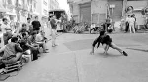 Scène du tournage  La Bataille d'Alger