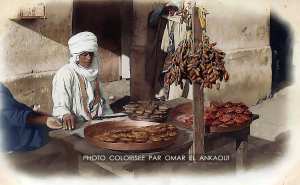 vendeur de zlabia à biska en 1900