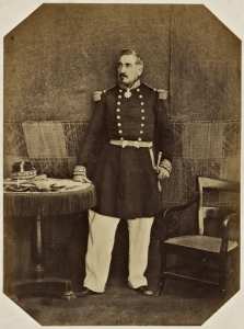 Le général de division Montauban, commandant la province d'Oran (Photo rare)