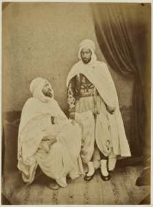 Mohammed ben Soliman, Lieutenant des spahis et kaïd des Beni-Araba. Un kaïd du cercle de Tlemcen (Photo rare)
