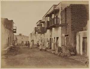 Biskra. Rue Laperouse (Photo rare)