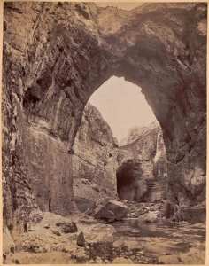 Constantine. Les gorges du Rhummel et les voûtes  (Photo rare)