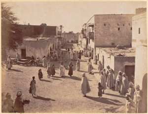 Biskra. Rue des femmes Ouled-Naïls (Photo rare)