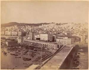 [Alger vue de la jetée] (Photo rare)