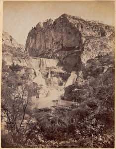 Constantine. Chutes du Rhummel, cascade de Sidi Mecid (Photo rare)