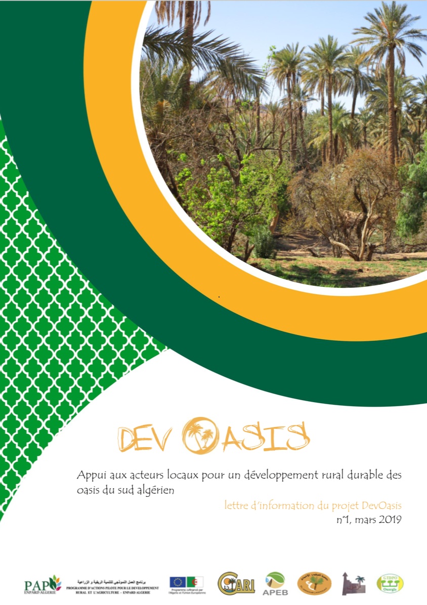 Newsletter n°1 sur le développement durable des oasis dans le sud algérien