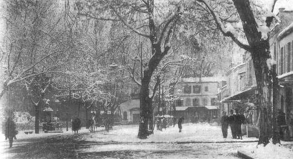 L'esplanade d'El Mechouar sous la neige