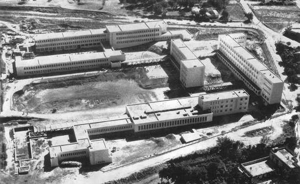 Vue aérienne du lycée technicum de Tlemcen