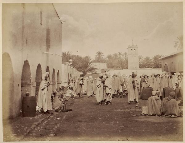 Biskra. Le marché (Photo rare)