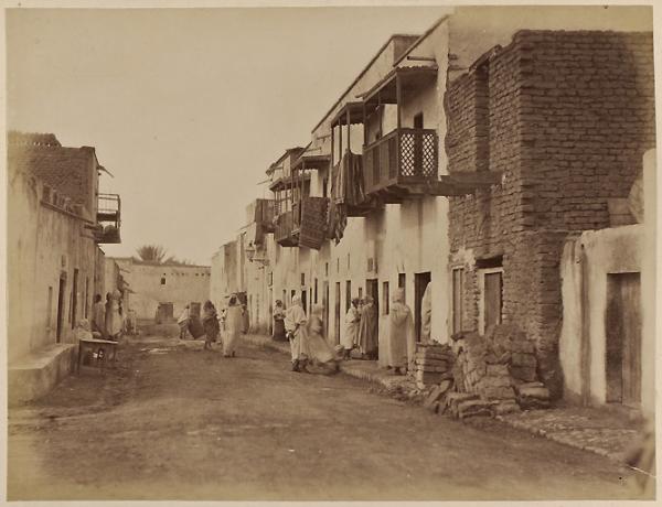 Biskra. Rue Laperouse (Photo rare)