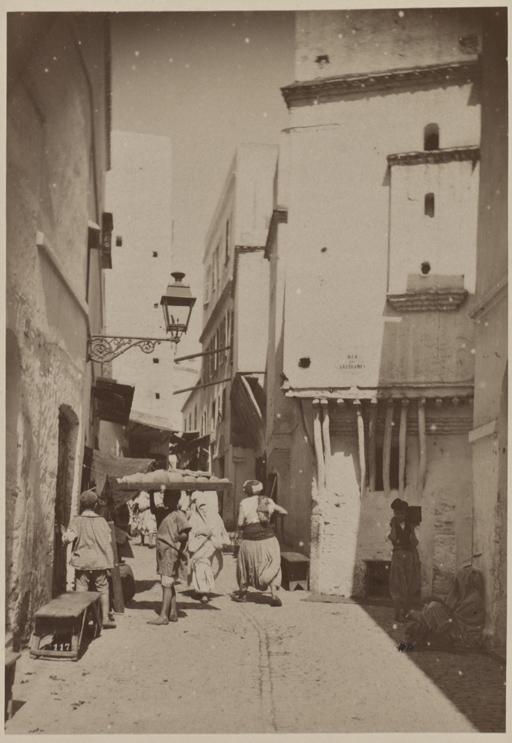 Alger. Rue de la Casbah (Photo rare)