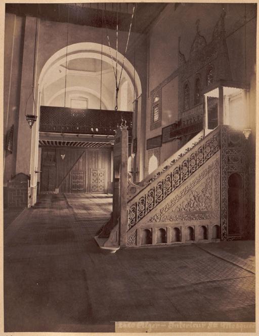 Alger. Intérieur Grande mosquée (Photo rare)