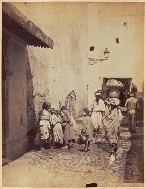 Alger. Rue arabe [Casbah] (Photo rare)