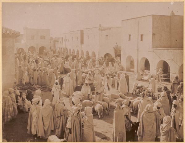 [Marché de Biskra] (Photo rare)