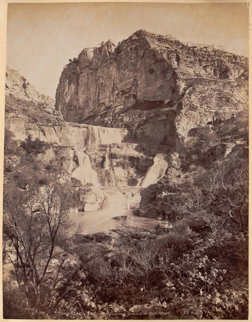 Constantine. Chutes du Rhummel, cascade de Sidi Mecid (Photo rare)
