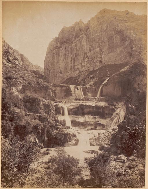 Constantine. Chutes du Rhummel, cascade de Sidi Mecid (Photo rare)