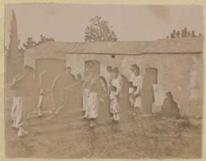 [Canon et artilleurs] (Photo rare)