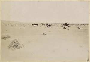 [Portage de la colonne du capitaine Pujat chargé de la construction du Fort Lallemand] (Photo rare)