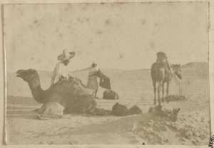 [Un homme et son dromadaire] (Photo rare)