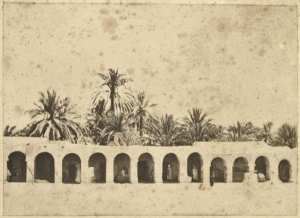[Vue d'arcades sans doute à Touggourt] (Photo rare)
