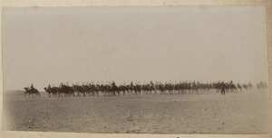 Revue pour remettre la croix de chevalier au Maréchal des logis Joly. Timimoun 1902 (Photo rare)